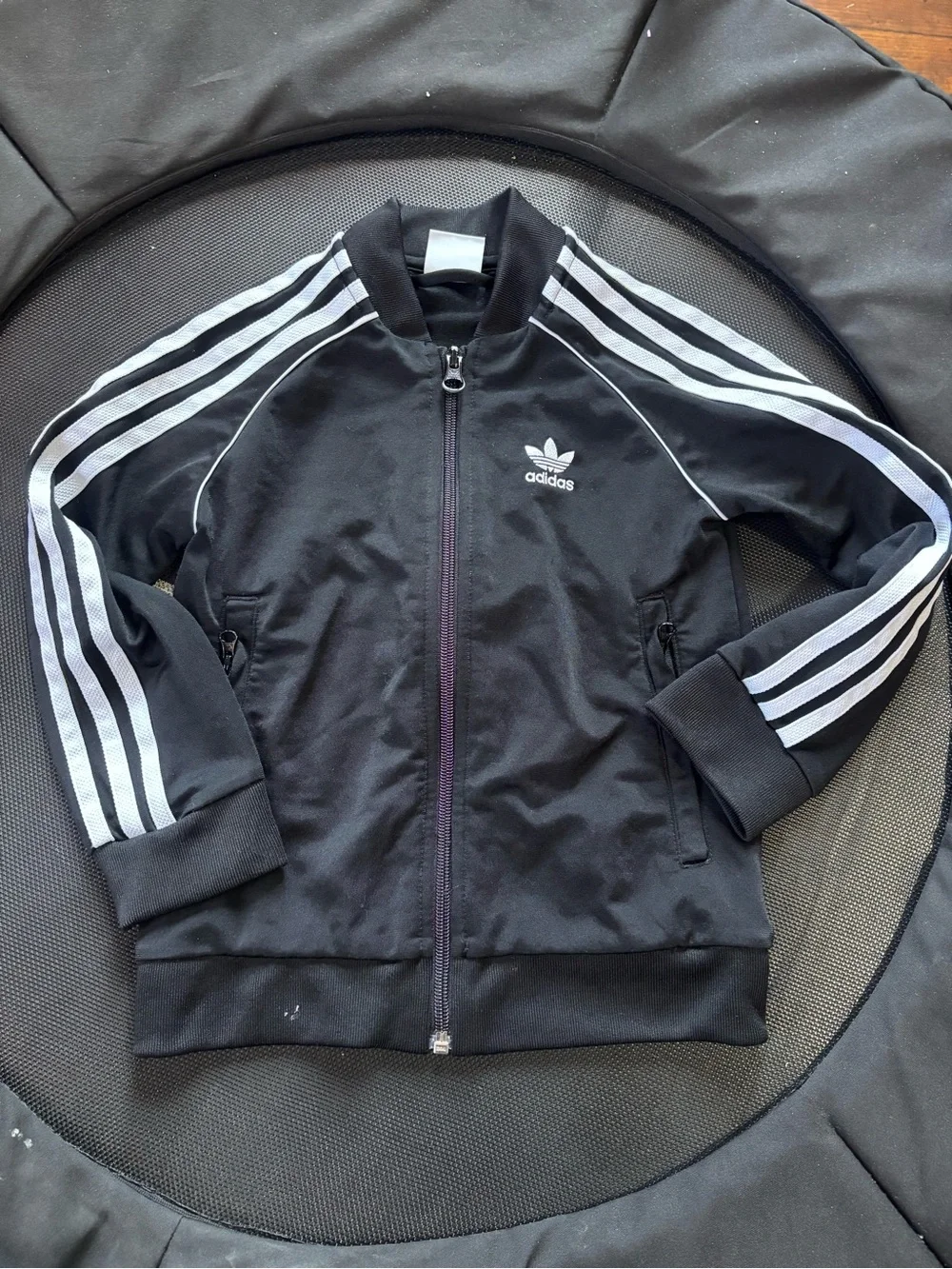 adidas Black Jogger Pants with White 3-Stripes